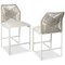Best Choice Products Set of 2 Indoor Outdoor Counter Height Barstools w/ All-Weather Rope & Aluminum